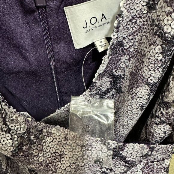 JOA Just One Answer Mini Dress Size M Sequined‎ Reptile Skin Tank NWT - Picture 4 of 6
